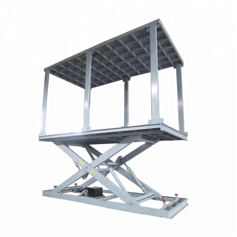 Underground garage parking car scissor lift